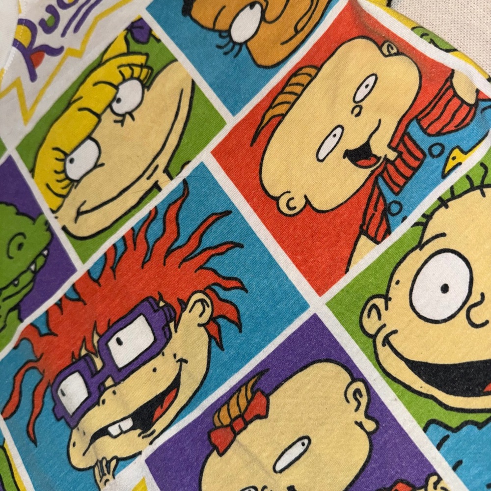 Nickelodeon Rugrats All Over Print Graphic T-Shirt Small Multi-Color 90s Retro